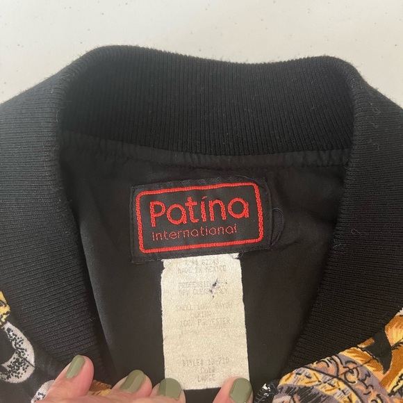 Vintage Patina INTERNACIONAL Bomber Rayon jacket - Picture 5 of 8
